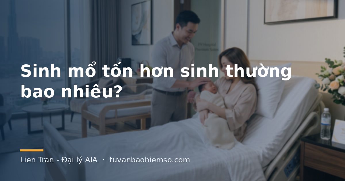 Sinh mổ tốn hơn sinh thường bao nhiêu tiền?