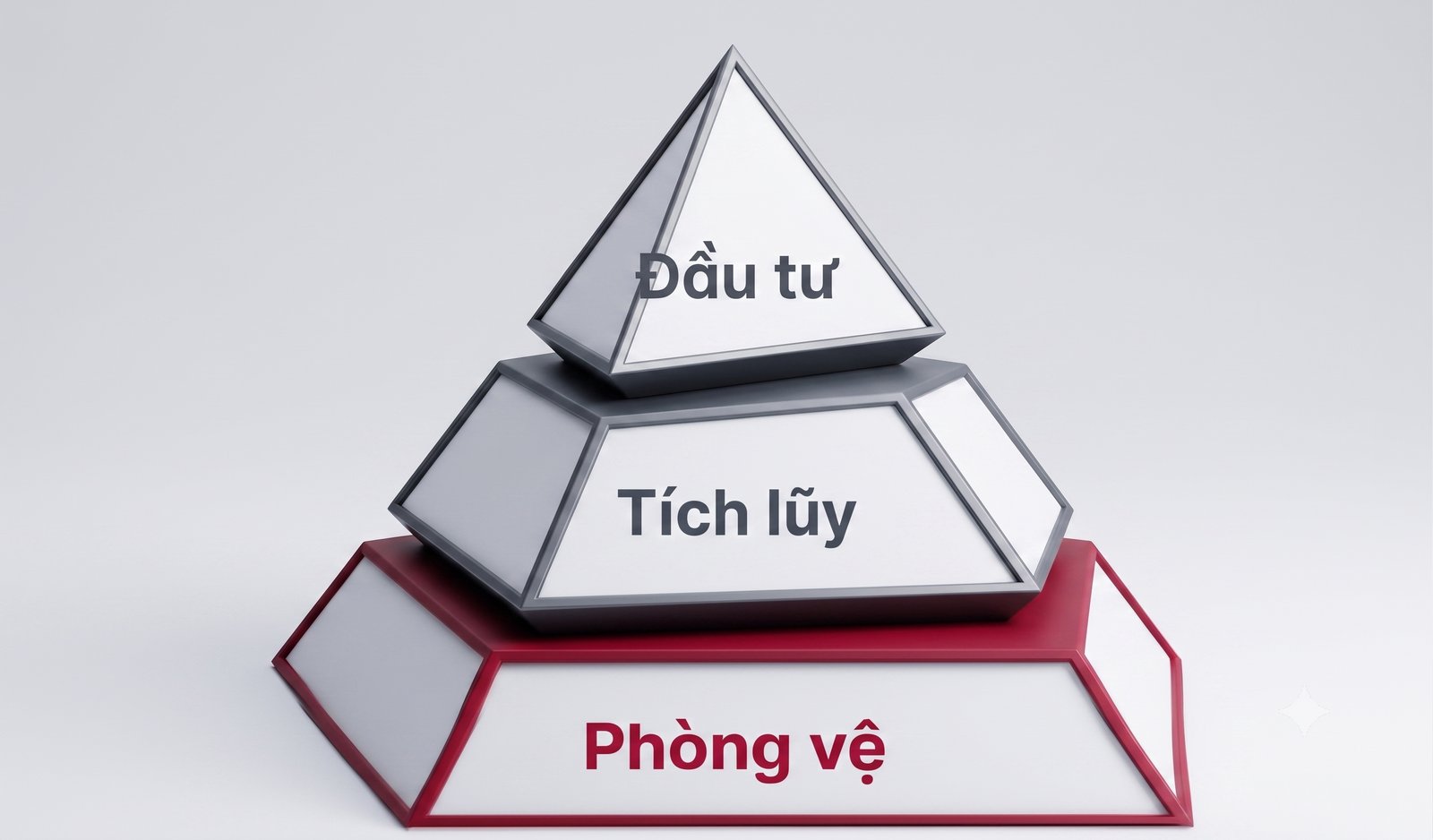 Tháp tài chính ba tầng: đầu tư, tích luỹ, phòng vệ